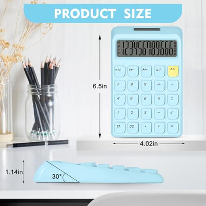 Cute Calculator, Calculators Desktop, Blue Calculator Big Buttons - color: Blue