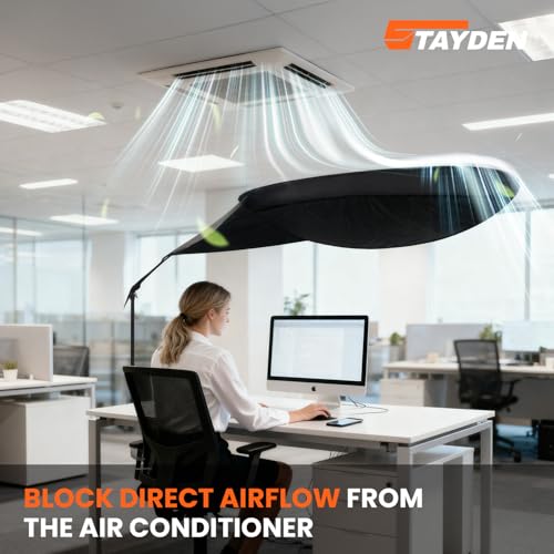 Office Cubicle and Desk Shade, Suitable for Cubicle to Block Light and Privacy Protection Cubicle Light Shield Black Diameter 65 inches