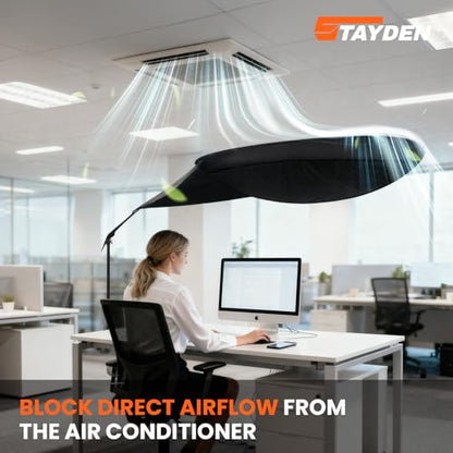 Office Cubicle and Desk Shade, Suitable for Cubicle to Block Light and Privacy Protection Cubicle Light Shield Black Diameter 65 inches