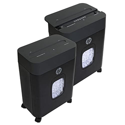 HP - Micro Cut Paper Shredder, 8-Sheet with Slide Top for Home Office - size: 8 Sheet