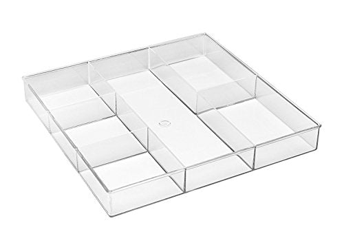 Whitmor 6-Section Clear Drawer Organizer - size: 6-Section Pack of 1