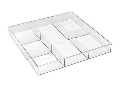 Whitmor 6-Section Clear Drawer Organizer - size: 6-Section Pack of 1