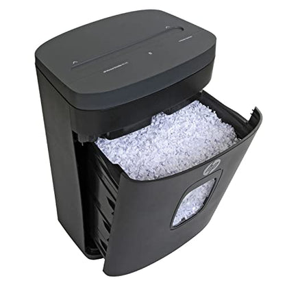 HP - Micro Cut Paper Shredder, 14-Sheet with Slide Top for Office - size: 14 Sheet