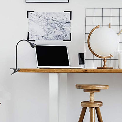Newhouse Lighting NHCLP-OL-BK Olivia Dimmable and Color Temperature Changing Clamp Light Desk Lamp Black - color: Dimmable Black