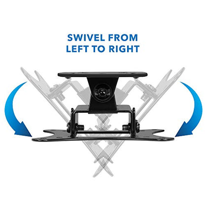 Mount-It! Small TV Wall Mount for 19–32 Inch Flat Screen TVs | Tilt and Swivel TV Wall Mount | Low Profile 2.4” Design | VESA 75x75 100x100 | Single Stud Installation | 44 lb Capacity - size: Small, style: Tilt and Swivel