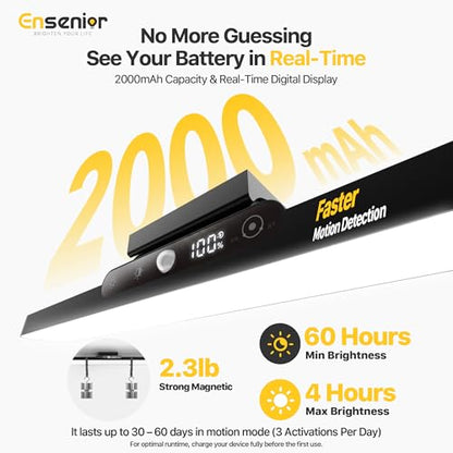 Ensenior 4W Motion Sensor Rechargeable Light Bar, Closet Lights - size: 1 Pack