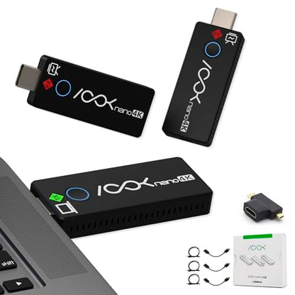 Wireless HDMI Transmitter 2 Receivers 4K Ask Nano Wireless Presentation Kit