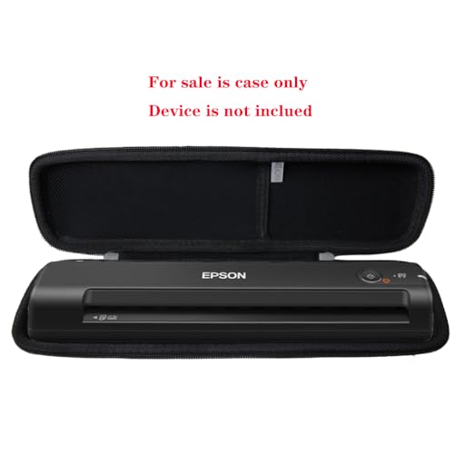 Anleo Hard Carrying Case for Epson Workforce ES-50 Portable Sheet-Fed Document Scanner (Black)