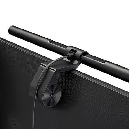 BenQ ScreenBar LED Monitor Light Bar - Auto-dimming, Adjustable Brightness and Color Temperature, No Screen Glare, Space-Saving, Eye-Care USB Monitor Lamp, Black - style: ScreenBar