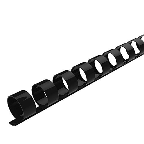 Rayson CR10BK-10305640 Plastic Binding Combs 55-Sheets Capacity, 3/8" Black Comb Spines, 19-Ring, Max. Binding Letter Size Paper (8.5"×11") Box of 100 - size: 3/8", style: Letter - Black