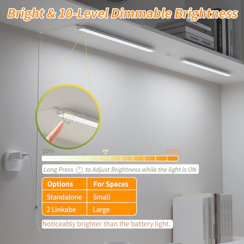 USB Plug-in Motion Sensor Light, Night/Day/ON Modes, Bright&Dimmable - color: 4000K Neutral White, size: 2-Bar