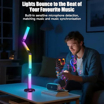 Led Desk Lamp with Atmosphere Lighting, Smart RGB LED Desk Lamp