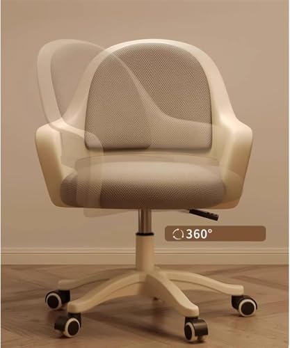 Breathable Mesh Office Chair Adjustable Seat Height Desk Chair Rolling Work Swivel Task Chair Petite Women Makeup Chair (Pink- - color: Pink