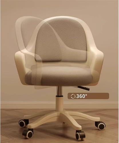 Breathable Mesh Office Chair Adjustable Seat Height Desk Chair Rolling Work Swivel Task Chair Petite Women Makeup Chair (Pink- - color: Pink