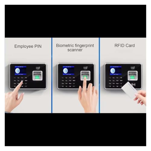 Back Up Battery SSR Fingerprint Time Attendance Clock Machine Card and Biometric Employee Electric Clocking Tracking Device(Spanish,AU Plug) - color: Spanish, size: AU Plug