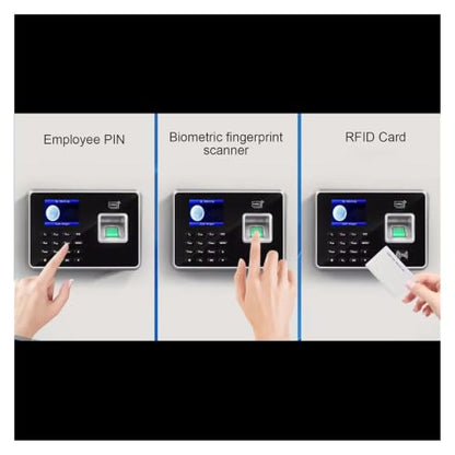 Back Up Battery SSR Fingerprint Time Attendance Clock Machine Card and Biometric Employee Electric Clocking Tracking Device(Spanish,AU Plug) - color: Spanish, size: AU Plug