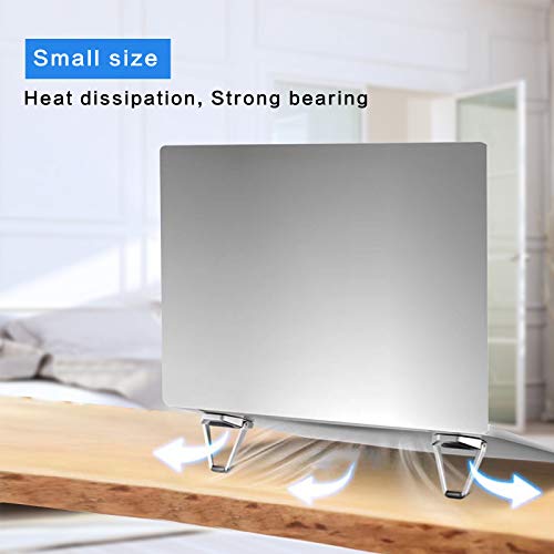 Laptop Stand Portable,Mini Invisible Laptop keyboard Riser for 12-20"Laptop - color: Silver-2