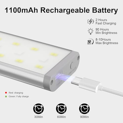 Under Cabinet Lighting ,15 Colors Motion Sensor Light Indoor Night Lights with Remote,58LED RGB Under Cabinet Lights Bar ,Dimmable 5Pack Wireless Under Counter Lighting for Kitchen,Closet, Shelf
