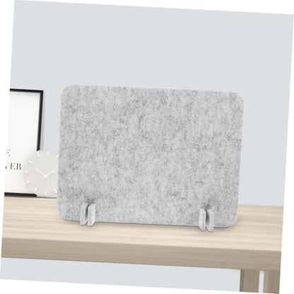 Lurrose Acoustic Desk Divider with Freestanding Design Noise-reducing Felt Panel for Office and Classroom Use Easy Installation Lightweight Gray Color