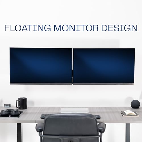VIVO Height Adjustable Mechanical Extended Arm Dual Monitor Wall Mount Full Motion Articulating, Fits 2 Screens 17 to 32 inches, Black, MOUNT-V002G - size: Up to 32", style: Dual Mount