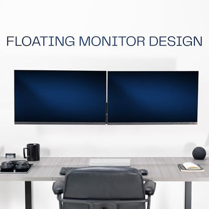 VIVO Height Adjustable Mechanical Extended Arm Dual Monitor Wall Mount Full Motion Articulating, Fits 2 Screens 17 to 32 inches, Black, MOUNT-V002G - size: Up to 32", style: Dual Mount