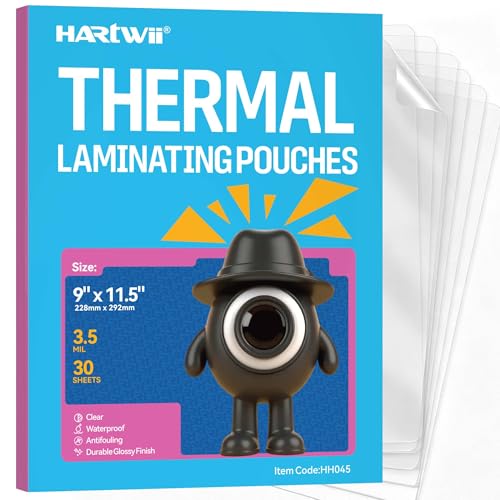 3.5Mil Thermal Laminating Pouches 8.5 x 11 Inches 30Pack - size: 8.5"x11.5", style: 3.5Mil_30Pack