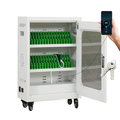 30 Device Cell Phone Charging Station Locker, USB Charging Cabinet