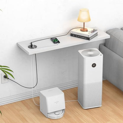 100W USB C Desktop Power Grommet, Double-Side 4 USB 5 Outlets (15Amp) | 4inch Hole Flush-Mount Recessed Power strip for Workspace Essential Desk Outlet Countertop Black - color: Black