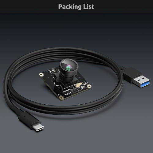 USB 3.0 UVC Camera Module with IMX415 Sensor, 4K@30FPS & 1080P@60FPS, Plug and Play for Windows/Linux/Mac/Android/Raspberry Pi/Jetson Nano/ARM Boards