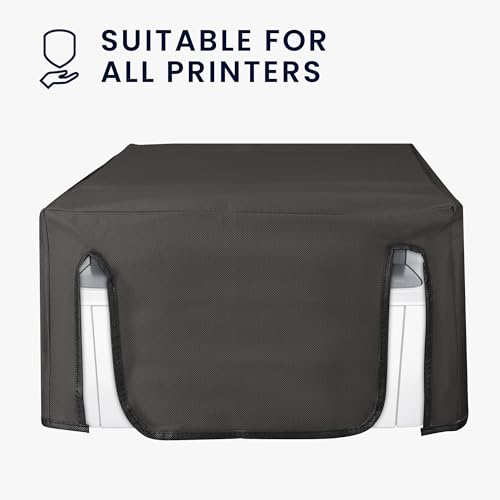 kwmobile Dust Cover Compatible with HP LaserJet MFP M140w - Printer Case - Fabric Protector Cover - Dark Grey