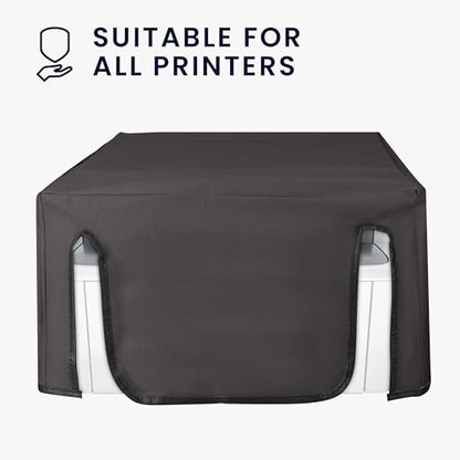 kwmobile Dust Cover Compatible with HP LaserJet MFP M140w - Printer Case - Fabric Protector Cover - Dark Grey