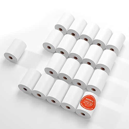 MUNBYN 2 1/4" X 85' Thermal Receipt Paper (20 Rolls) Cash Register Paper Rolls Fits for Most Credit Card Terminals, Verifone VX510 VX570 FD50 T4220, BPA Free - size: 2 1/4" x 85', style: 20 Rolls