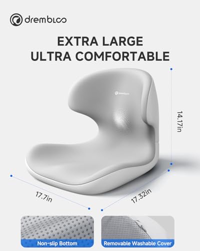 Seat Cushion for Office Chair, Ergonomic Seat Cushions for Long Sitting - size: Large