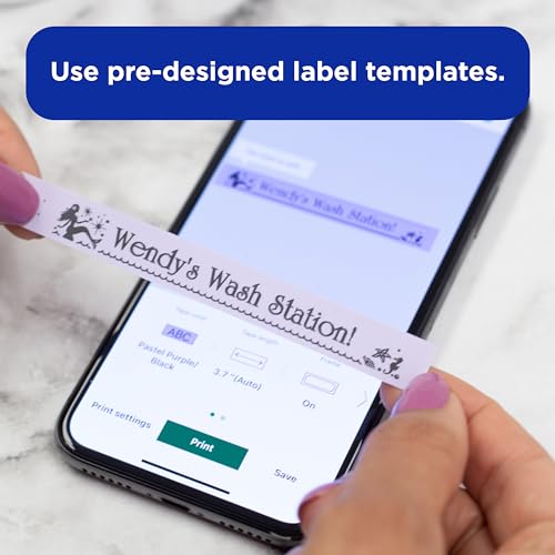 Brother P-Touch Cube Smartphone Label Maker, Bluetooth Wireless Technology, Multiple Templates Available, Apple & Android Compatible - Blue, 2.5 x 4.6 x 4.6 inches - color: Blue
