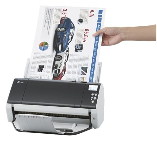 RICOH fi-7480 High-Performance Wide-Format Color Duplex Document Scanner | Auto Document Feeder (ADF) - style: fi-7480 Wide Format (80 ppm)