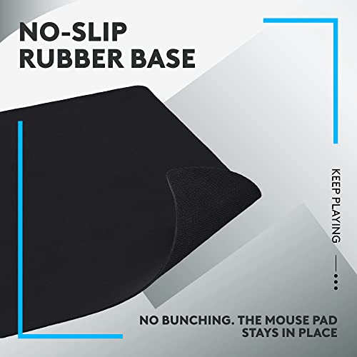 Logitech G240 Cloth Gaming Mouse Pad (340x280x1) - Black - size: M, style: Cloth