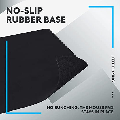 Logitech G240 Cloth Gaming Mouse Pad (340x280x1) - Black - size: M, style: Cloth