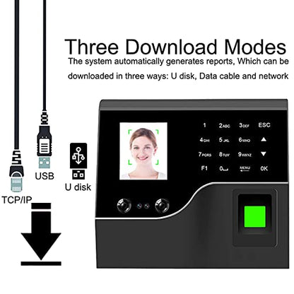 Time Clocks for Small Business,Clock in and Out Machine for Employees,Work Attendance Machine with Face Recognition,Fingerprint Scan,ID Card,for Employee Small Business