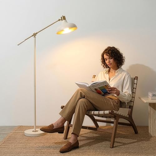 Brightech Wyatt Cream with Gold Interior Shade - color: Cream