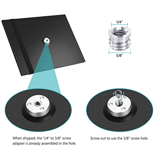 NEEWER Laptop Notebook Pallet Projector Tray Holder, 1/4" to 3/8" Screw - size: 34*24*1.3cm