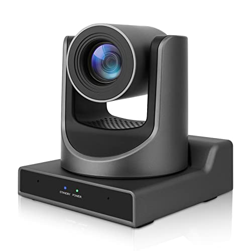 PTZ Camera 30X Optical Zoom 1080P 60fps for Church Live Streaming, AI Tracking POE PTZ Camera with USB3.0 3G-SDI HDMI LAN Simultaneous Output for Church Conferences & Teaching - size: 30X-SDI-Black