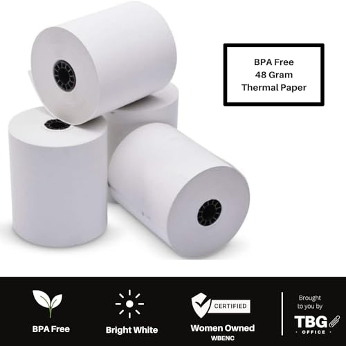3 1/8” x 230' Thermal Paper Rolls - BPA FREE – MADE IN USA - Receipt paper rolls – Point of Sale Cash Register - Thermal printer paper - Credit Card Paper - for POS systems (1 Case - 30 Rolls)