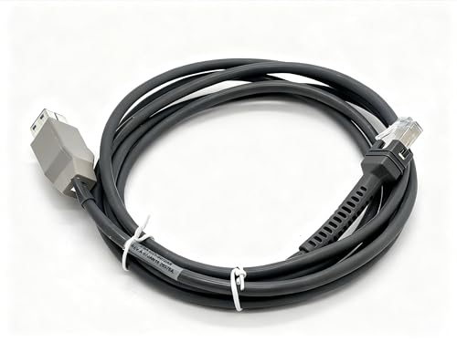 DS4608 USB Cable for Zebra for Symbol DS4608 DS/LI/LS4278 DS6878 DS7708 DS9308 DS9908 Handheld Barcode Scanner - 7ft. Straight Power Plus Connector (CBA-U23-S07ZAR)