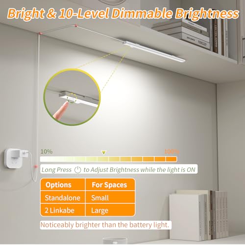 USB Plug-in Motion Sensor Light, ON/Night/Day Modes, Bright&Dimmable - color: Cool White, size: 1-Bar
