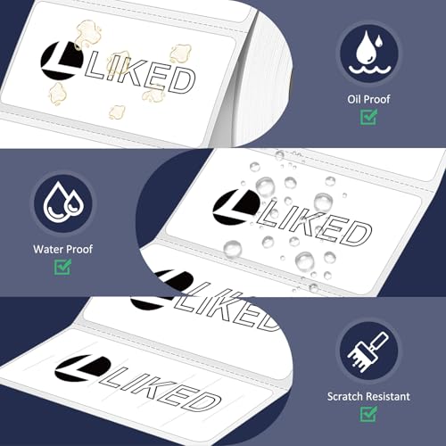 LLIKED 1300 Direct Thermal Labels 2"x1", Barcode Adress Labels - size: 2"x1"-1 Roll
