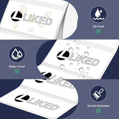 LLIKED 1300 Direct Thermal Labels 2"x1", Barcode Adress Labels - size: 2"x1"-1 Roll