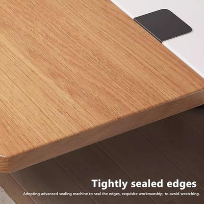 Large Wood Foldable Desk Extender Tray, Clamp-on Keyboard Shelf for Home Office & Dorm, Space-Saving Armrest Support (60x20cm, 24x8inch) Wood B 100x24cm(39x9inch)
