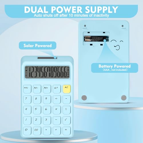 Cute Calculator, Calculators Desktop, Blue Calculator Big Buttons - color: Blue