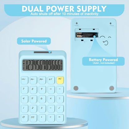 Cute Calculator, Calculators Desktop, Blue Calculator Big Buttons - color: Blue