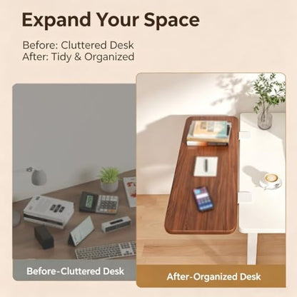 Desk Extender Tray,Computer Elbow Arm Support,Foldable Keyboard Tray,90° - color: Black, size: 40cm x 20cm